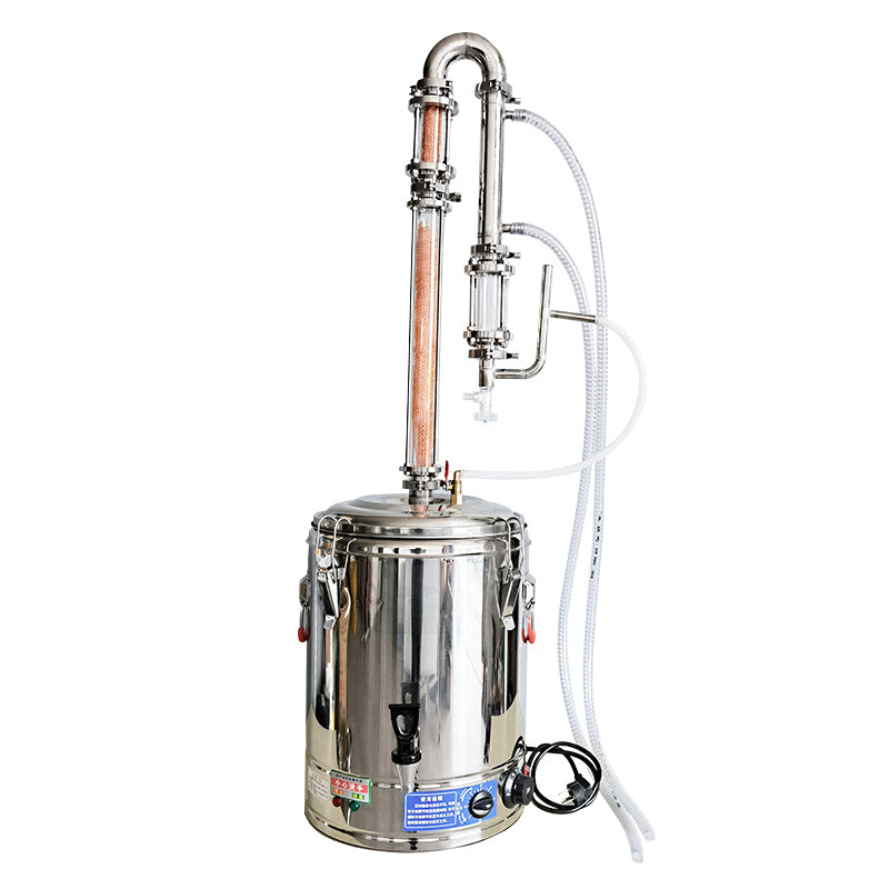 Portable pure copper decomposition for household use distillation with essential oil separator