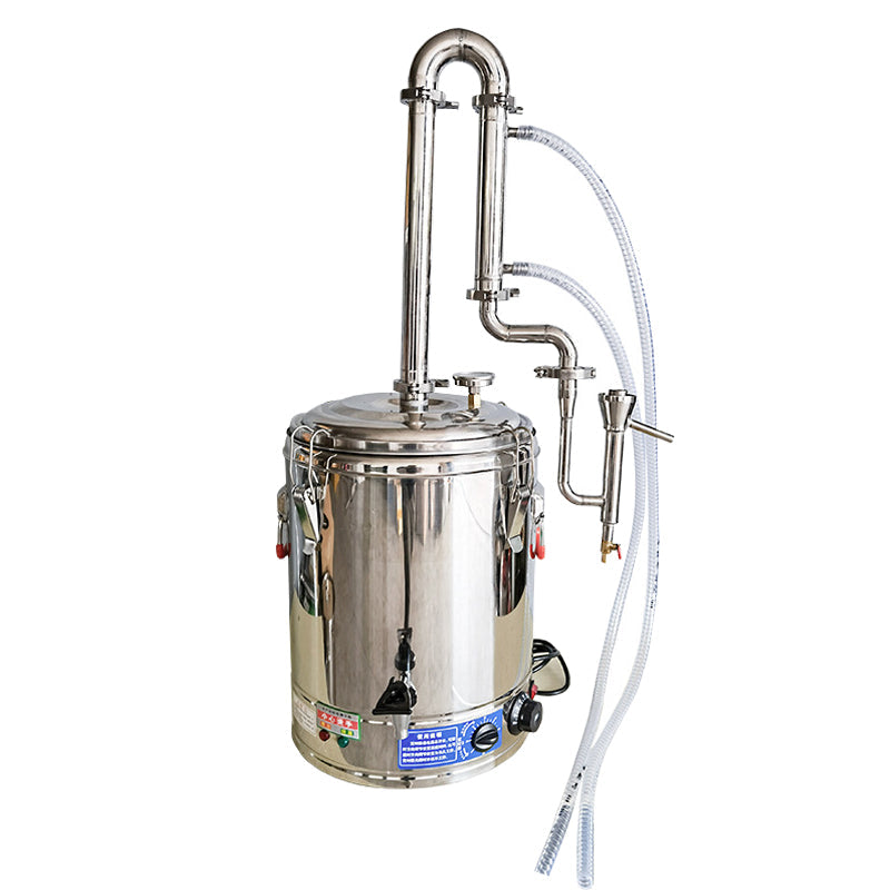 Portable pure copper decomposition for household use distillation with essential oil separator