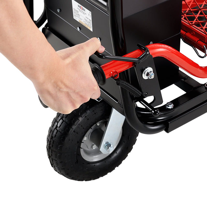 Wheelbarrow Utility Cart Electric Powered Cart 48V28Ah 500W Capacity 500lbs Material Hauler 1000lbs Towing