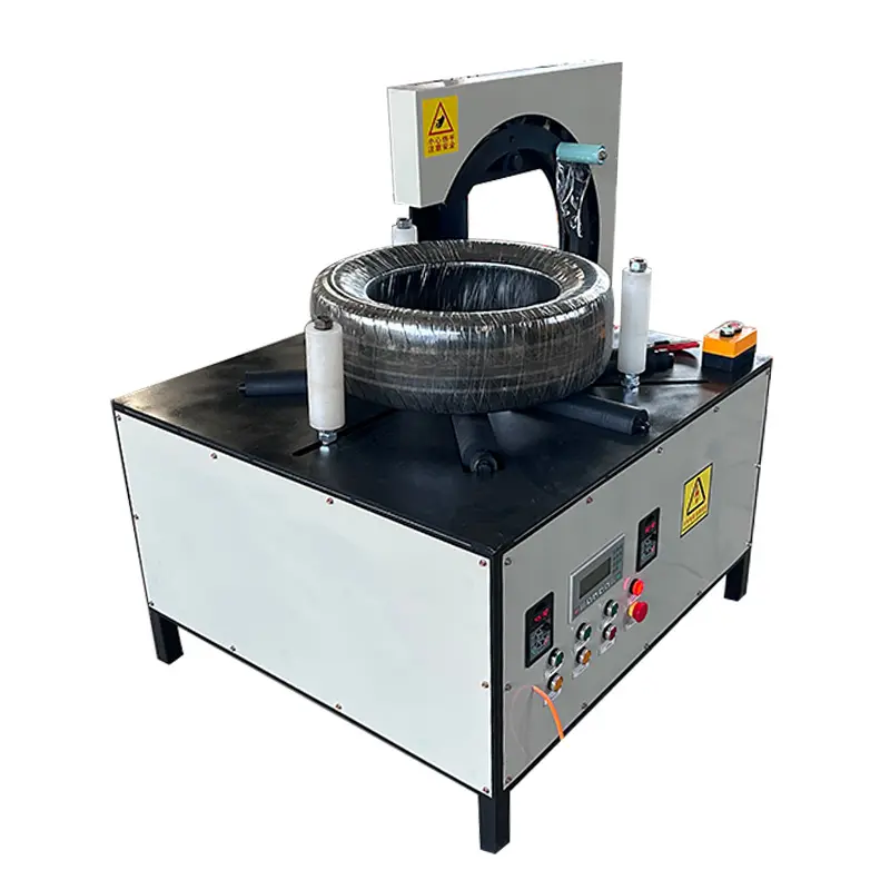 Wire And Cable Stretch Wrapping Machine , Copper Coil Steel Wire/ Tire Packing Machine