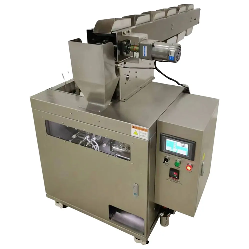 Semi-automatic Bucket Conveyor Belt Stand Up Pouch Filling And Sealing Machine, Multi-Function Bag Packing Machine