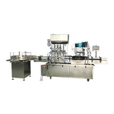 4 head automatic hand sanitizer paste filling machine line, sanitizer filling machine, capping machine, labeling machine
