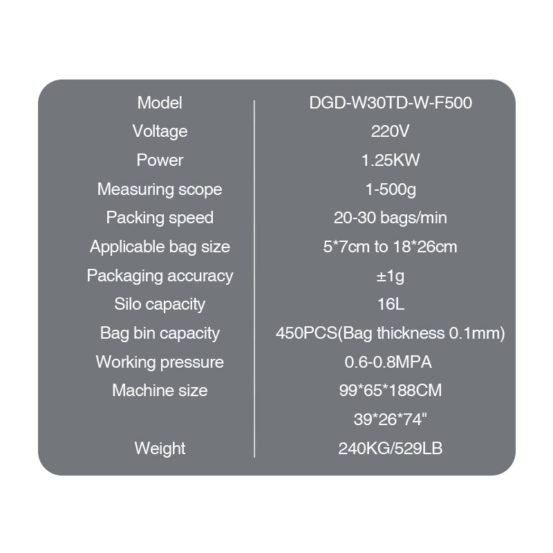 Semi-automatic Powder Stand Up Pouch Filling And Sealing Machine, Multi-Function Bag Sealing And Packing Machine