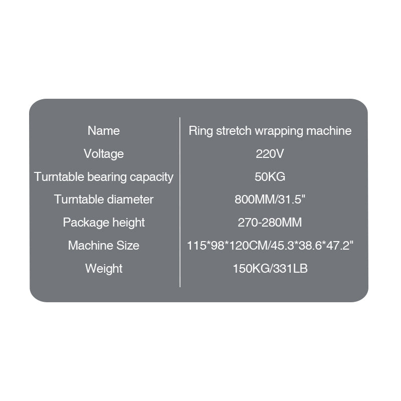 Wire And Cable Stretch Wrapping Machine , Copper Coil Steel Wire/ Tire Packing Machine
