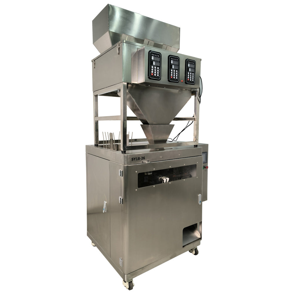 Multifunction Three-head Electronic Packing Scale Packing Machine, Granule Stand Up Pouch Filling And Sealing Machine