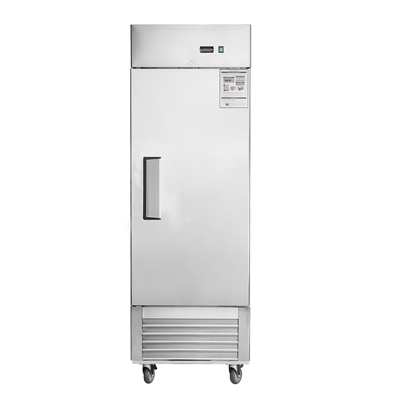 Commercial Freezer Single Solid Door 27"W Reach-in Freezer 18.68 Cu.ft. Upright Fan Cooling