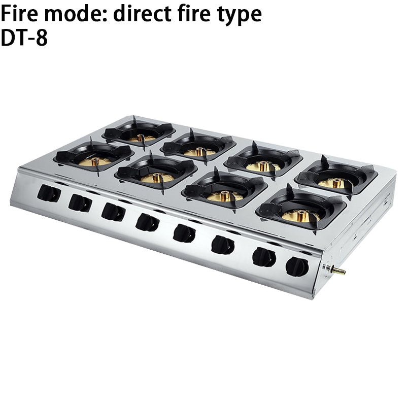 Commercial multiple stainless steel blazing multi-head gas stoves - CECLE Machine