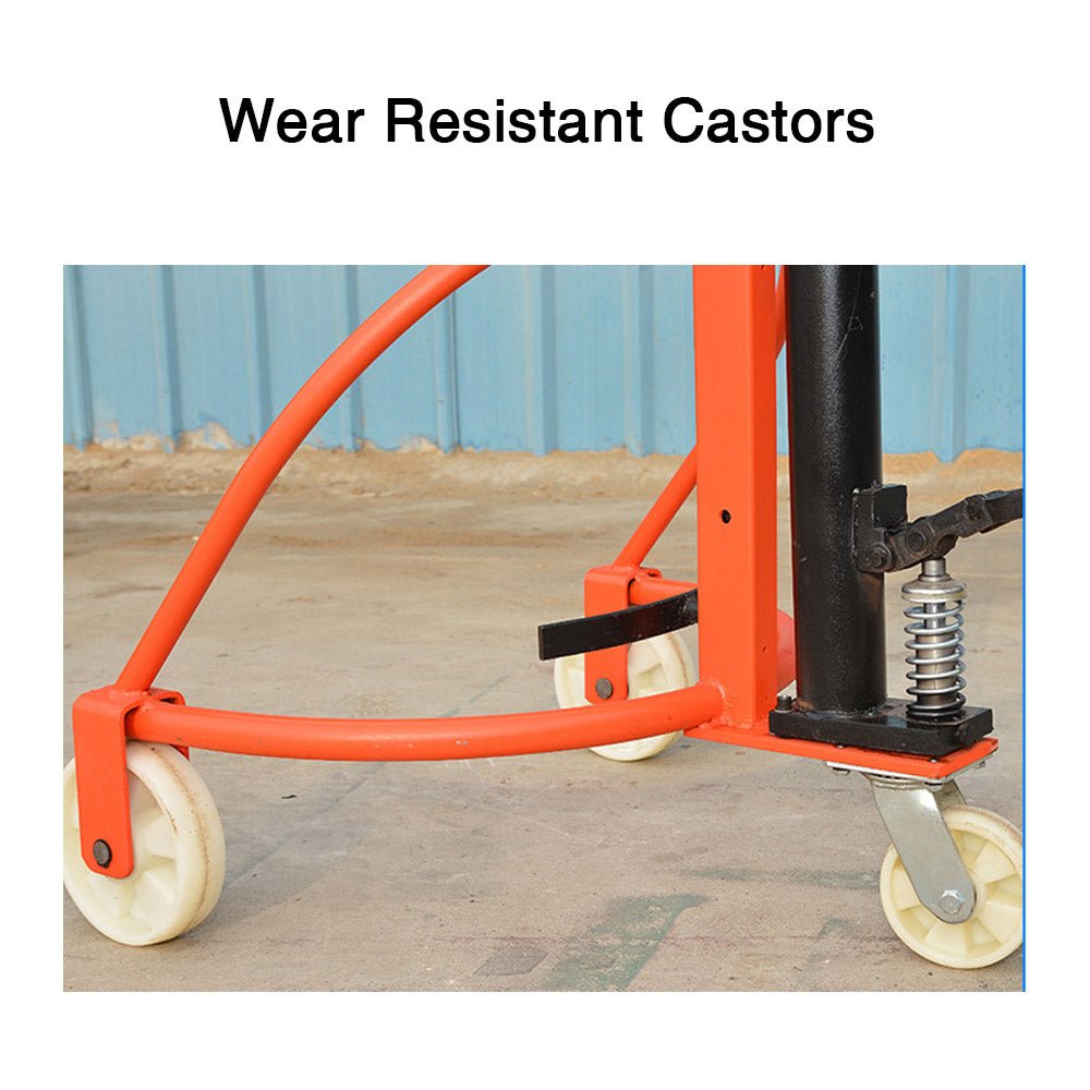 Manual Oil DrumTrolley 350kg Hydraulic Oil Drum Lifter Handling - CECLE Machine