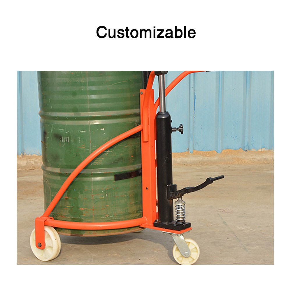 Manual Oil DrumTrolley 350kg Hydraulic Oil Drum Lifter Handling - CECLE Machine
