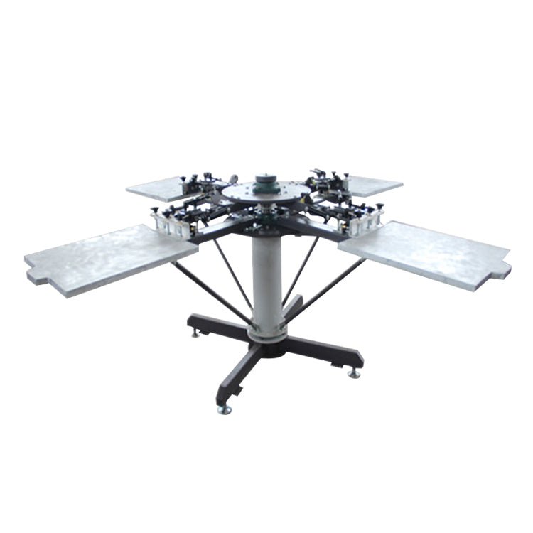 Manual Screen Printer Flat Garment 4/6/8 Color 4/6/8 Station Screen Printing Equipment,T-shirt Screen Printing Machine