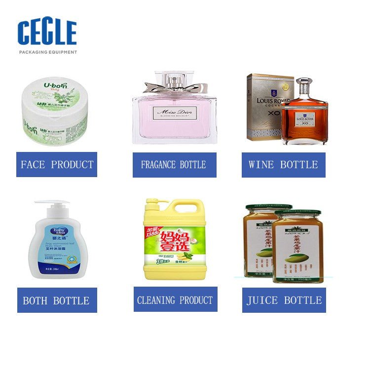 Semi-auto double-side flat labeling machine, polygon bottle labeling machine - CECLE Machine