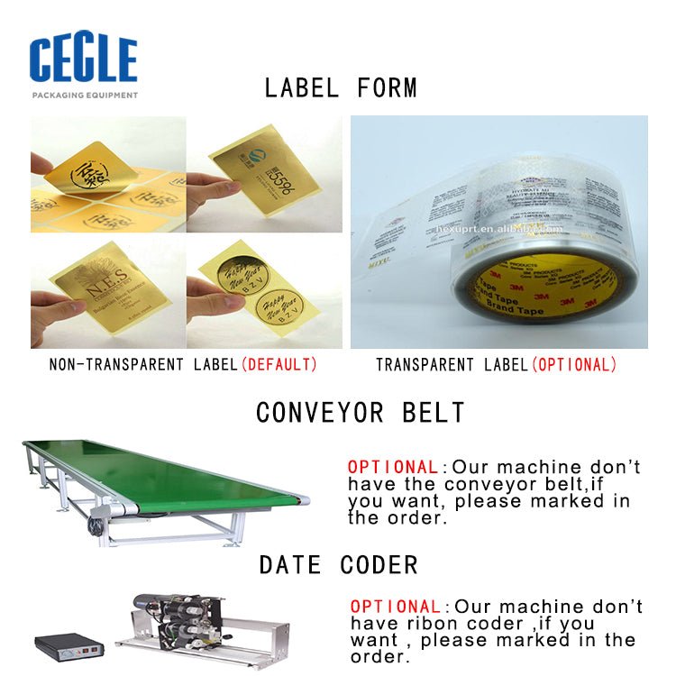Semi-auto flat rolling bottle labeling machine , PET square bottle label applicator - CECLE Machine