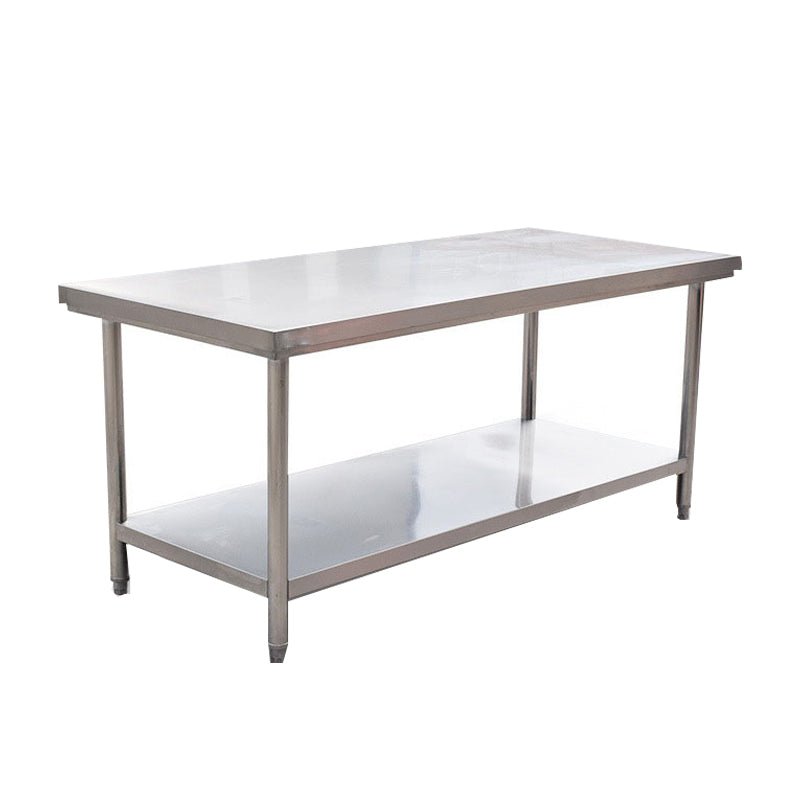 Stainless Steel Commercial Kitchen Double Work table 304 stainless steel - CECLE Machine