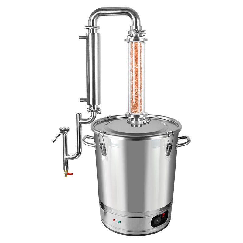 Stainless steel lavender lemongrass distillation brandy wine making device without essential oil separator