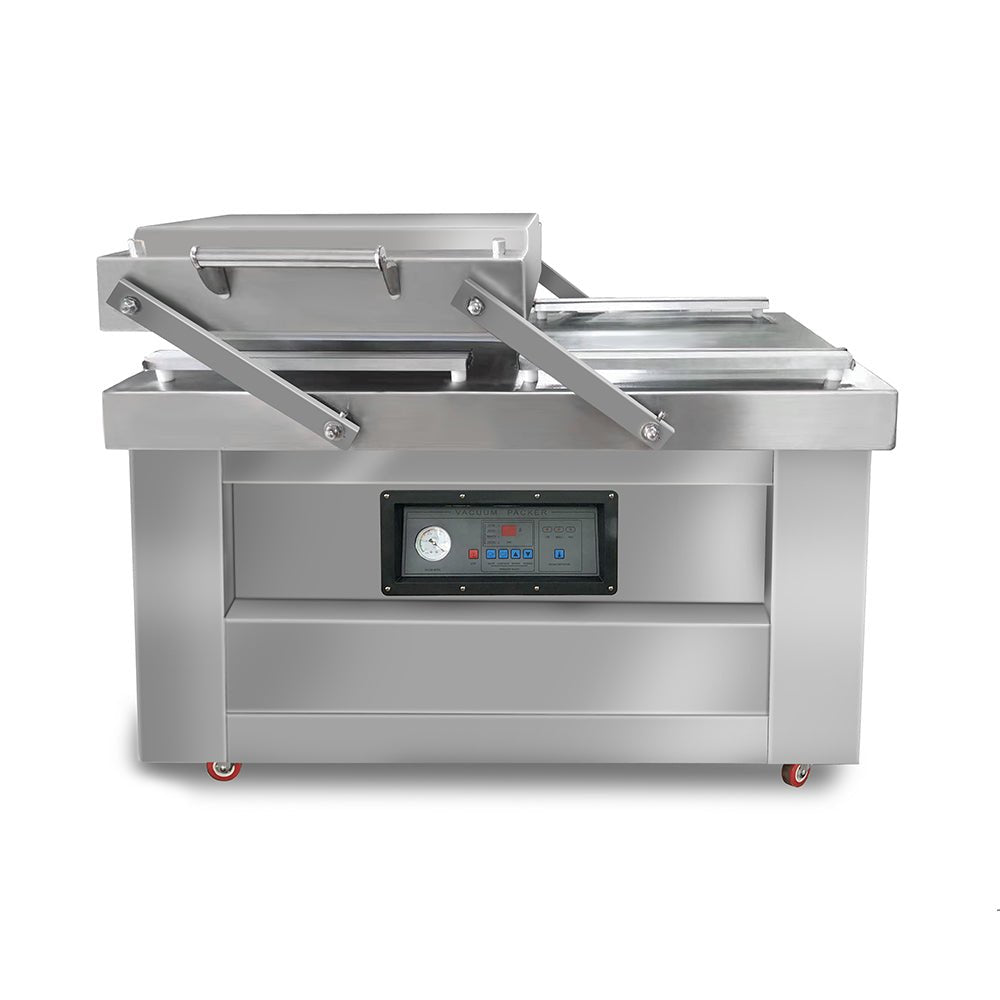 Two-Chamber Vacuum Packaging Machine DZ500/2C with 19-3/4" Seal Bar - CECLE Machine