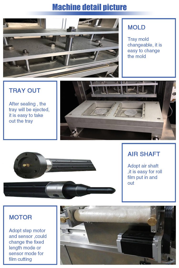 Vacuum Skin Packing Machine For Steak, Raw Meat & Seafood Vacuum Skin Packaging Machine, Food Skin Vacuum Packing Machine
