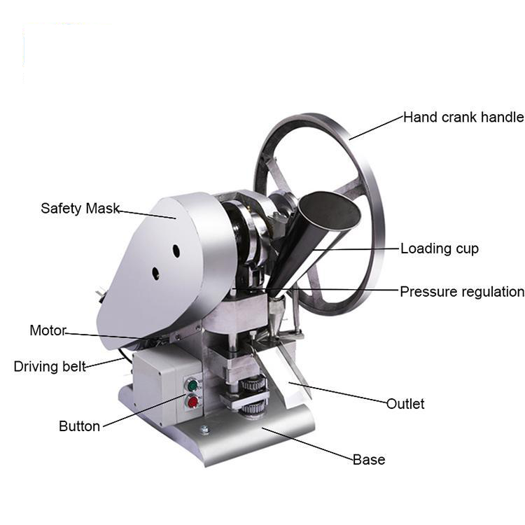 Mini Desktop Tdp 5 Single Punch Tablet Press Machine Diy Press Tableting Machine