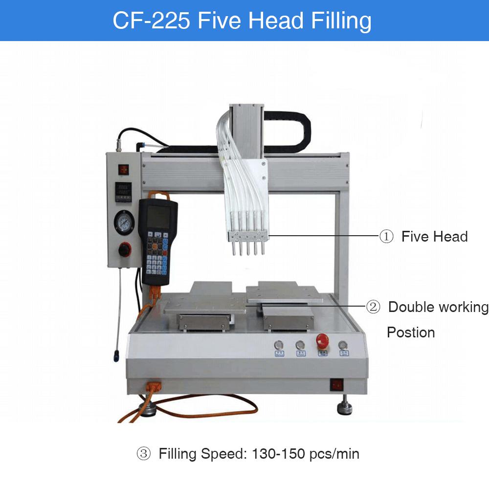 5 head Automatic oil cartridge filling machine